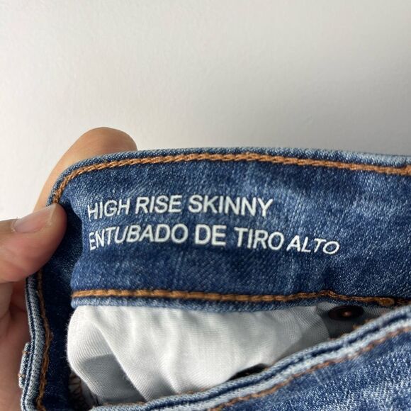 Wild Fable Distressed High Rise Skinny Jeans 2 - Picture 5 of 6